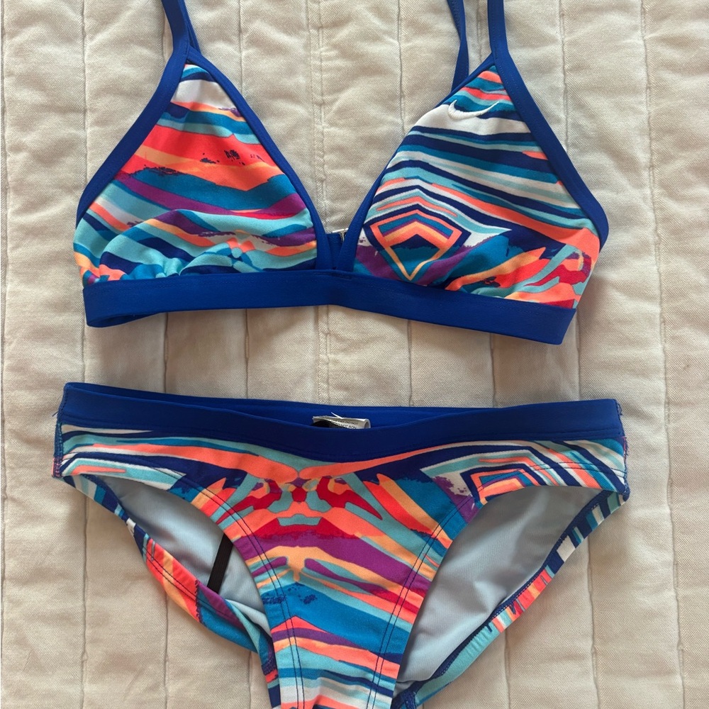 Nike Multicolor Striped Bikini Set